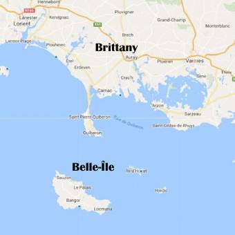 belle ile map